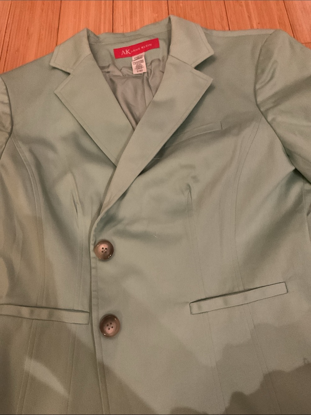 Talbots Light Mint Green Two-Button Womens Blazer - Picture 3 of 3